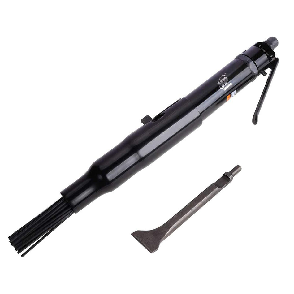 Needle Scaler,WORKPAD 19 Needles, Standard Duty Needle Scaler with 1-Piece Wide Angle Chisel Set, Pneumatic Tools