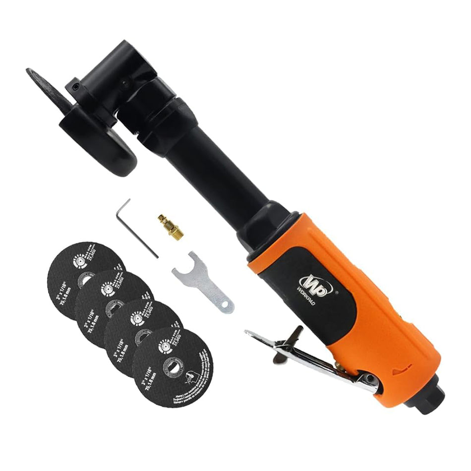 Air Cut off Tool, WP WORKPAD 3 inch Cut Off Tool with 5Pcs Die Grinder Cut Off Wheels,18000RPM, Pneumatic Cutting Machine Metal Sheet Cutter Tool Kit